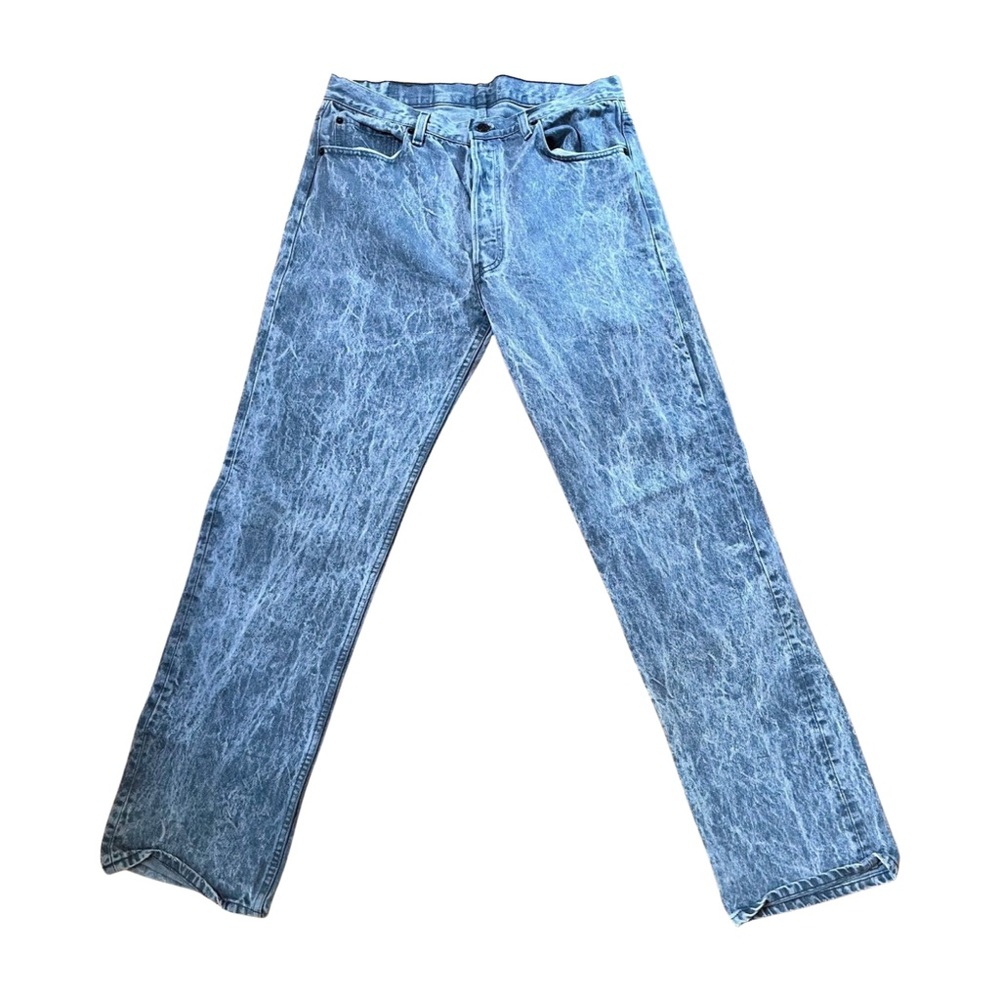 Levi's Men's 501 36x34 Acid Washed Jeans, Vintage 1980’s - Picture 4 of 6